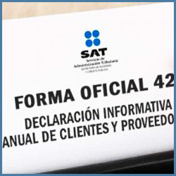 elimina sat declaracion informativa anual de clientes y proveedores